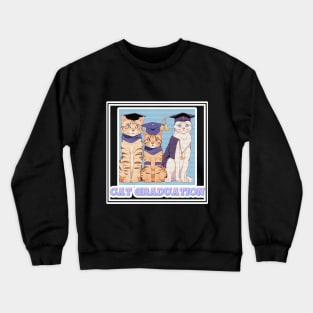 Cat Graduation Crewneck Sweatshirt